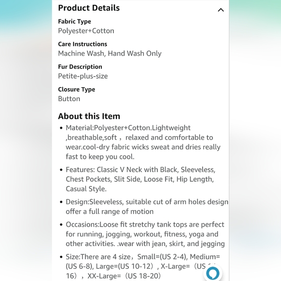 🟣Vneck tank top - Picture 3 of 3